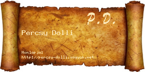 Percsy Dolli névjegykártya